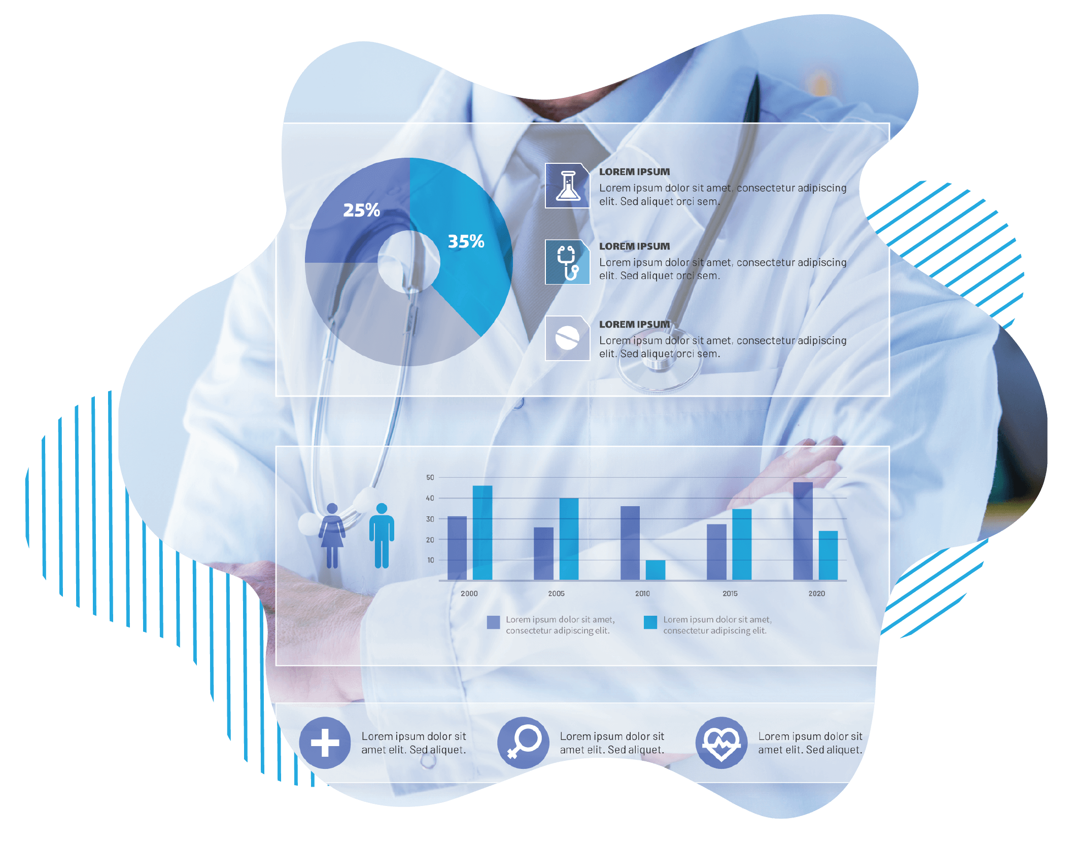 Healthcare Professional analysing healthcare data